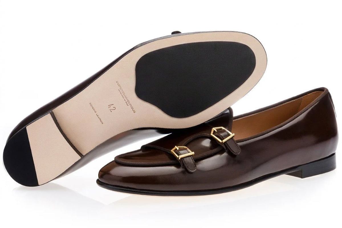 TANGERINE 7 BRUSHED COGNAC BELGIAN LOAFERS