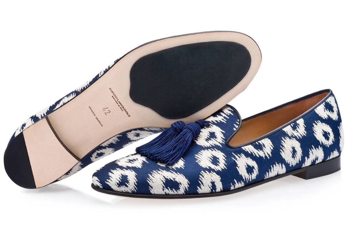 LOUIS RIVARENO NAVY SLIPPERS
