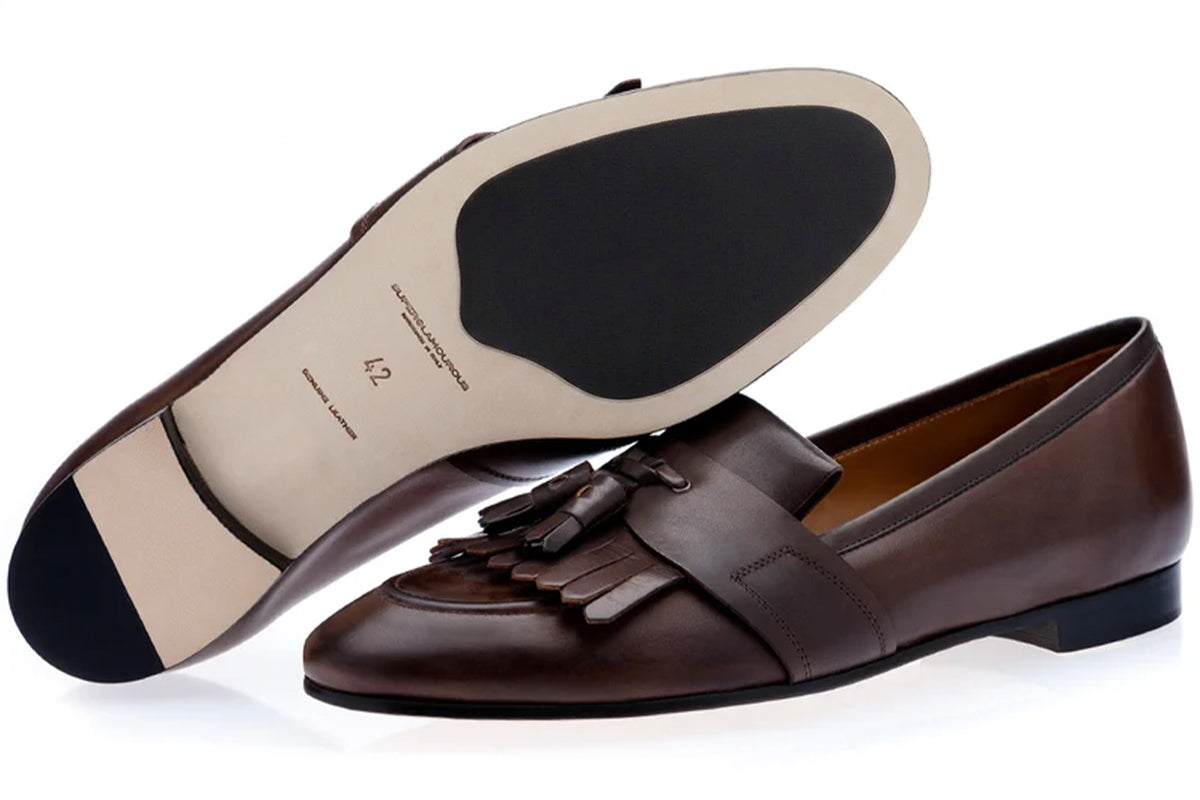 ROMEO NAPPA COCOA LOAFERS