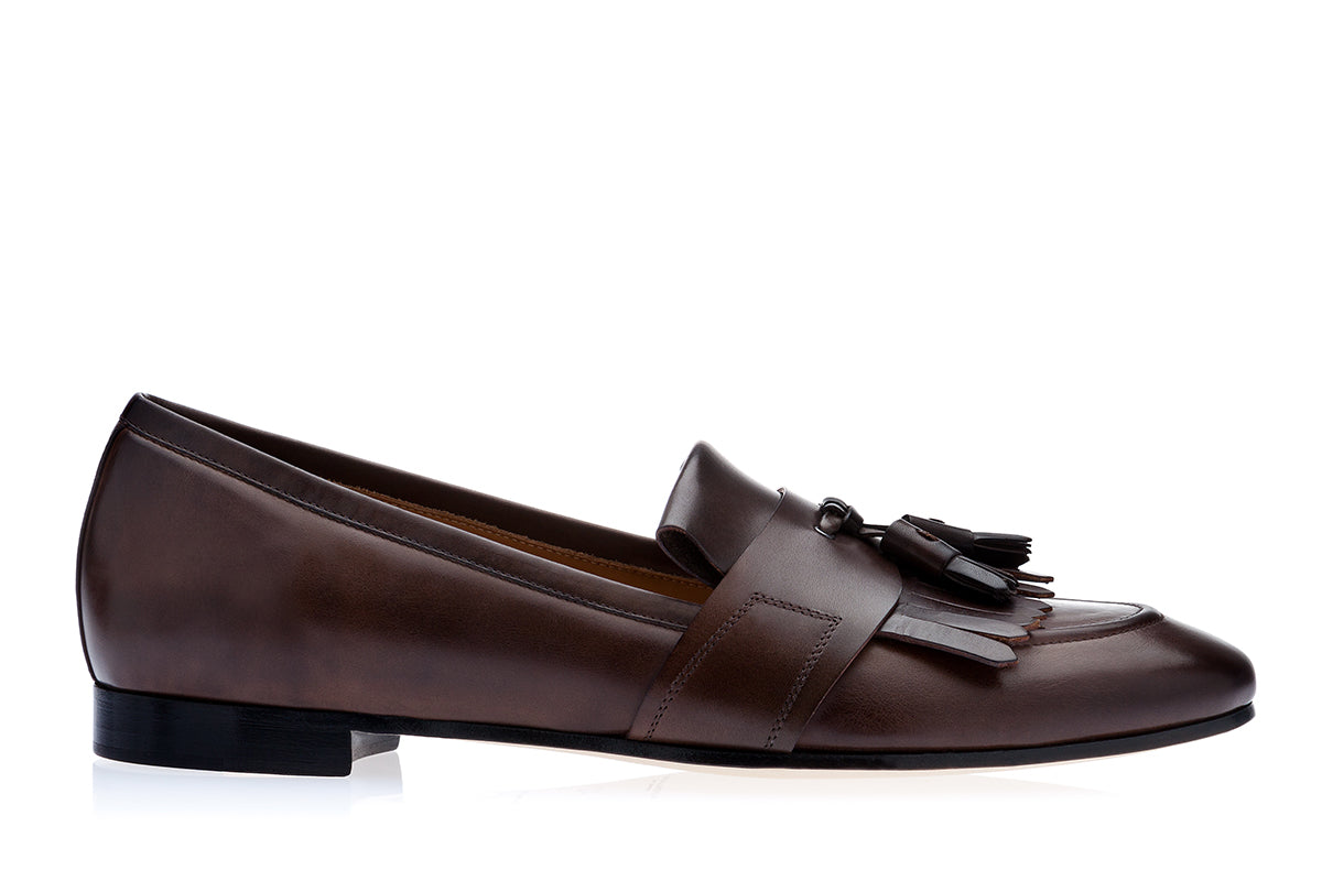 ROMEO NAPPA COCOA LOAFERS