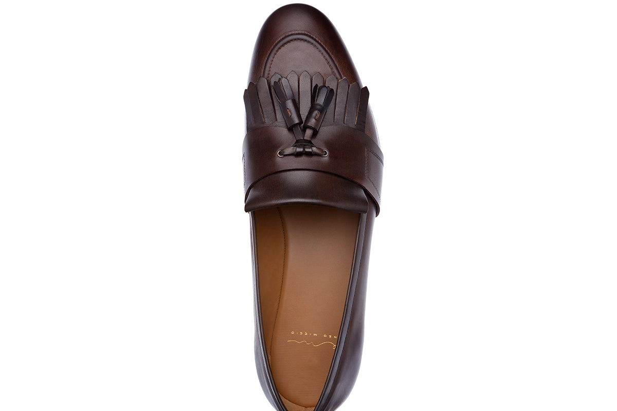 ROMEO NAPPA COCOA LOAFERS