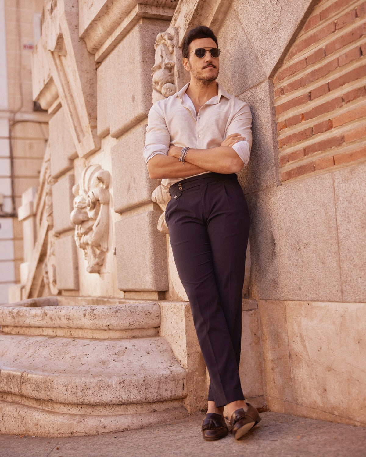 ROMEO NAPPA COCOA LOAFERS