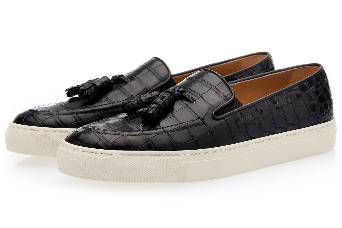 PHILIPPE CROCODILE BLACK SKATE