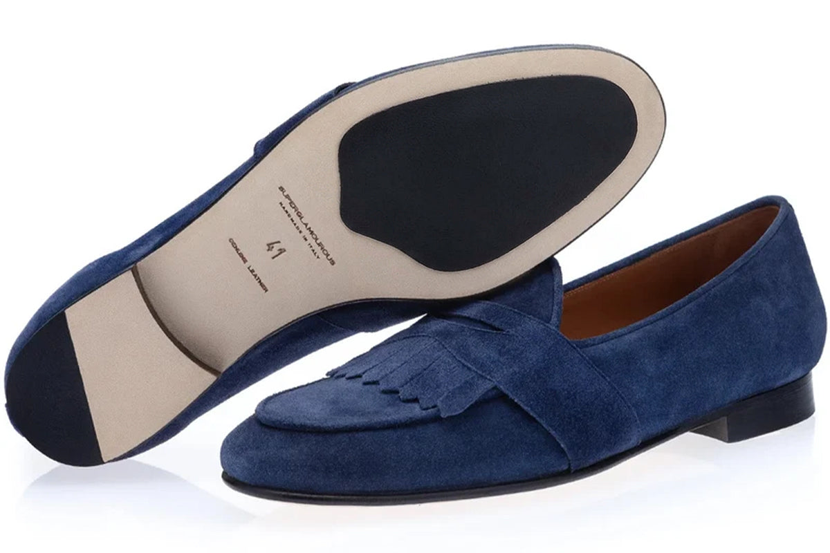 TANGERINE 10 GORAIN NAVY BELGIAN LOAFERS