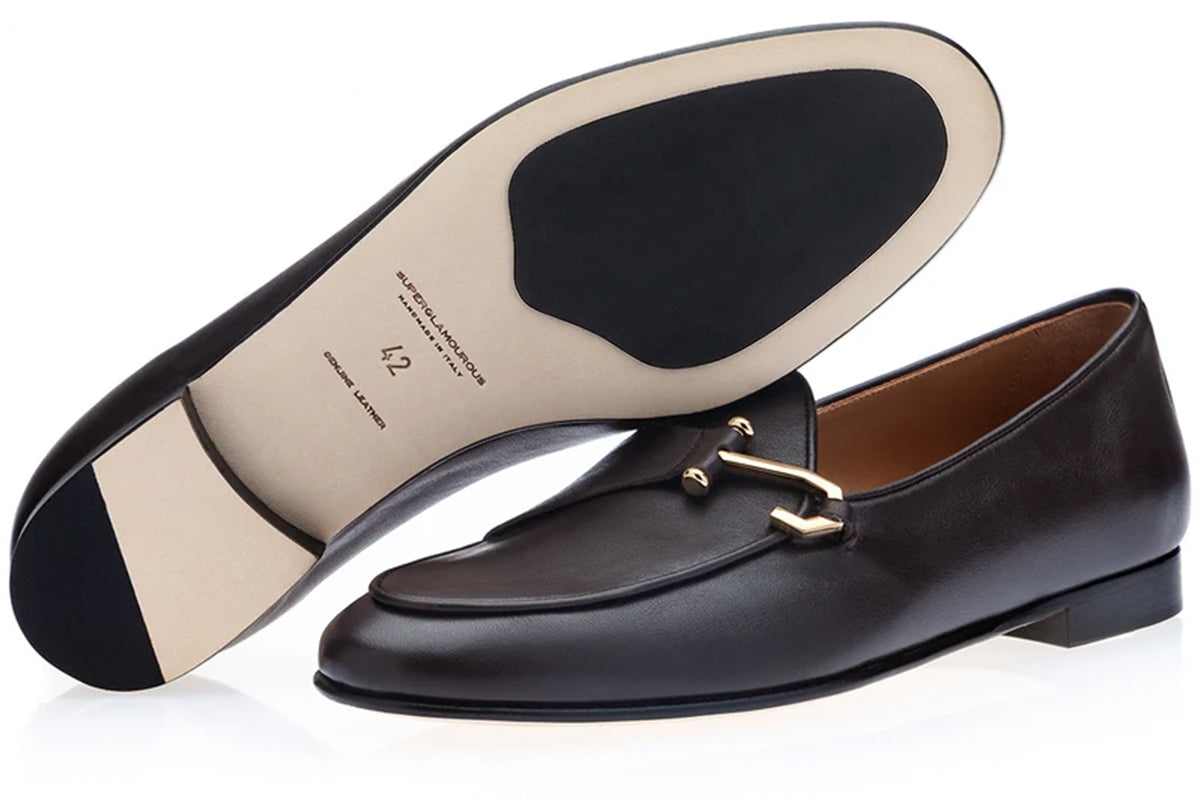 TANGERINE 16 GUANTO COCOA BELGIAN LOAFERS