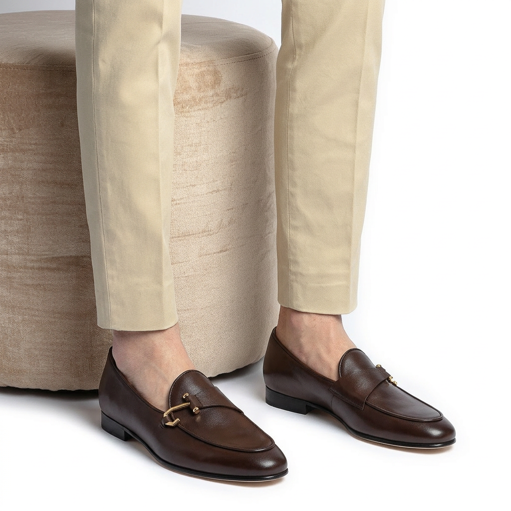 TANGERINE 16 GUANTO COCOA BELGIAN LOAFERS