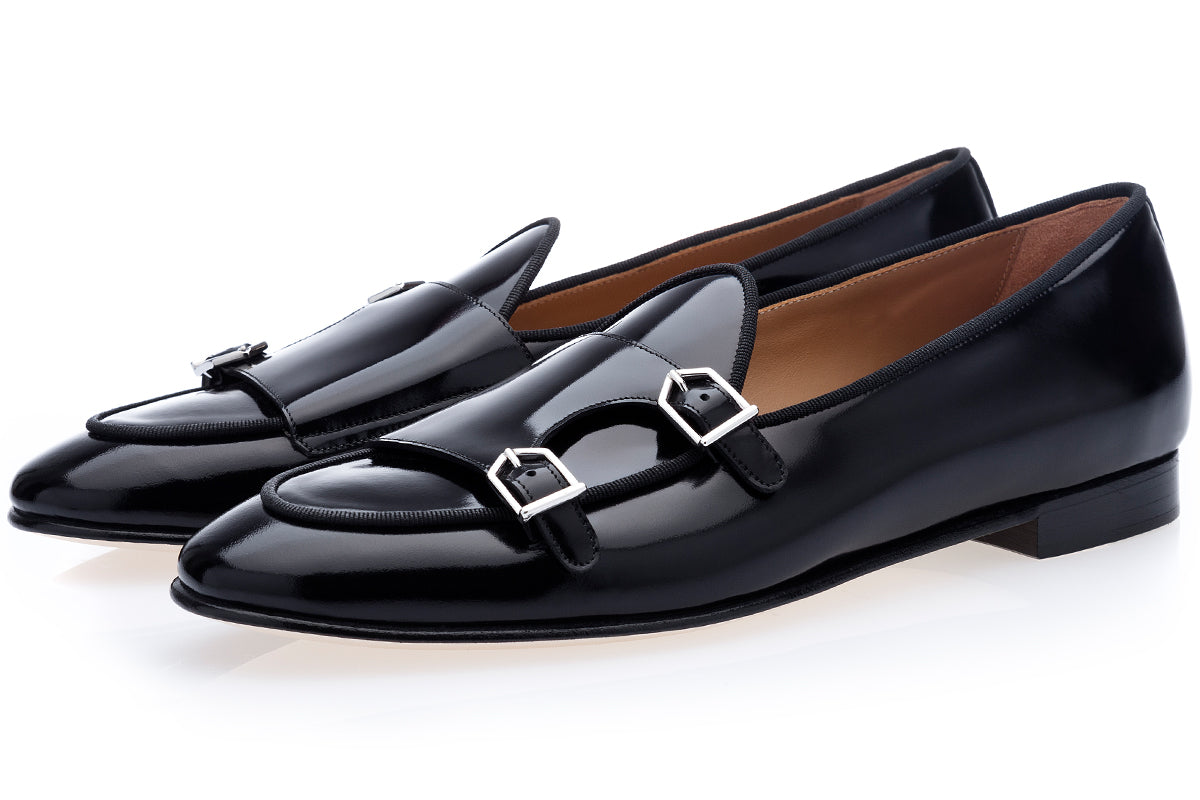 TANGERINE 7 BRUSHED BLACK BELGIAN LOAFERS