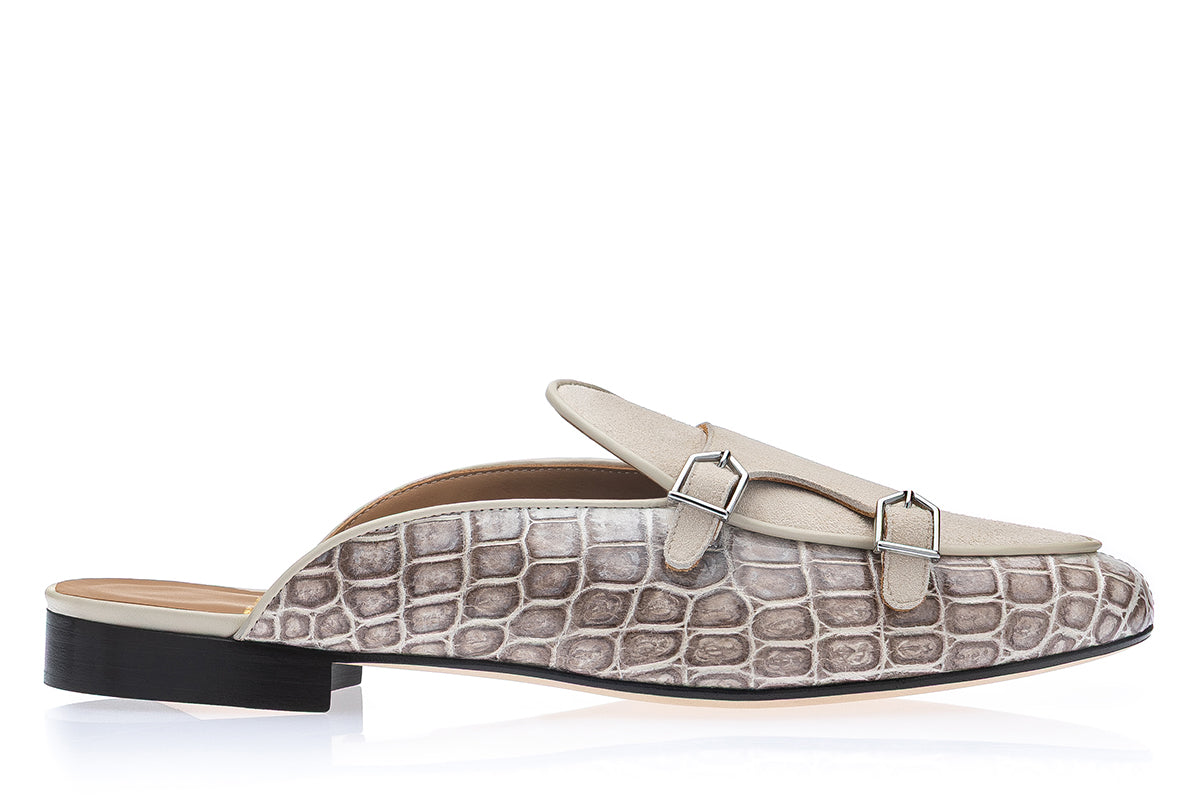 TANGERINE 7 CROCOSUEDE HIMALAYAN MULES
