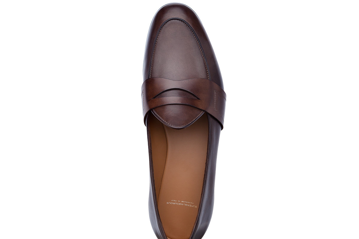TANGERINE 9 NAPPA COCOA BELGIAN LOAFERS